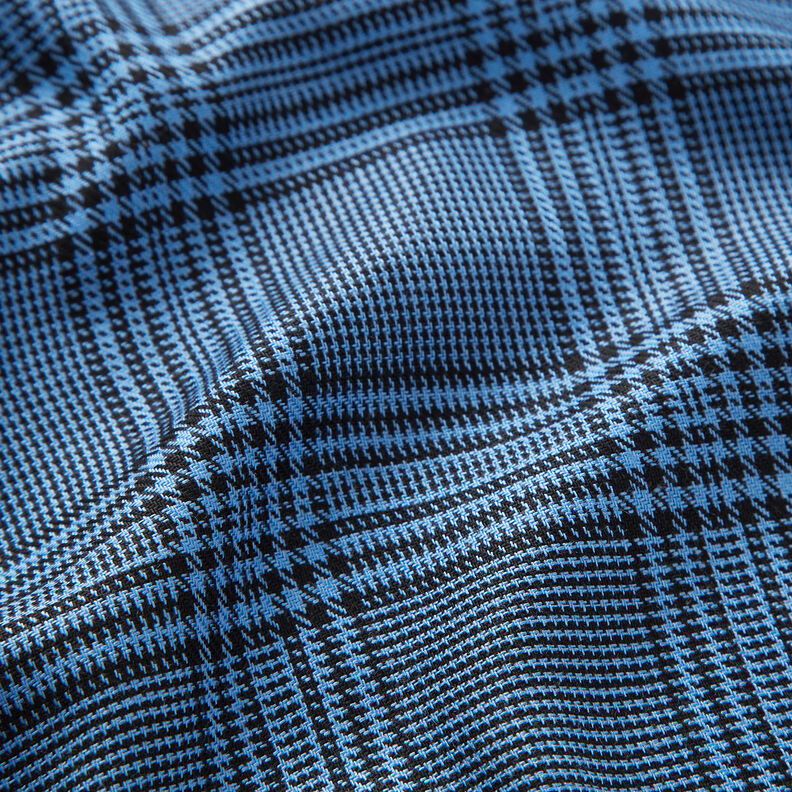 viscose fabric Glen Plaid – blue,  image number 2
