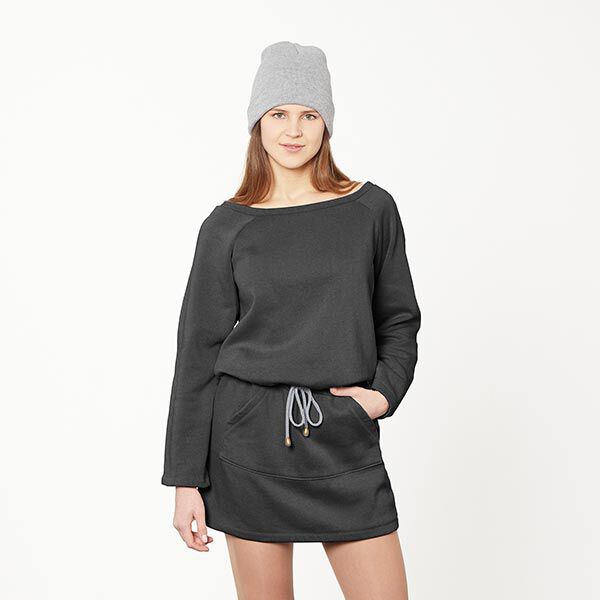 Brushed Sweatshirt Fabric – black,  image number 7