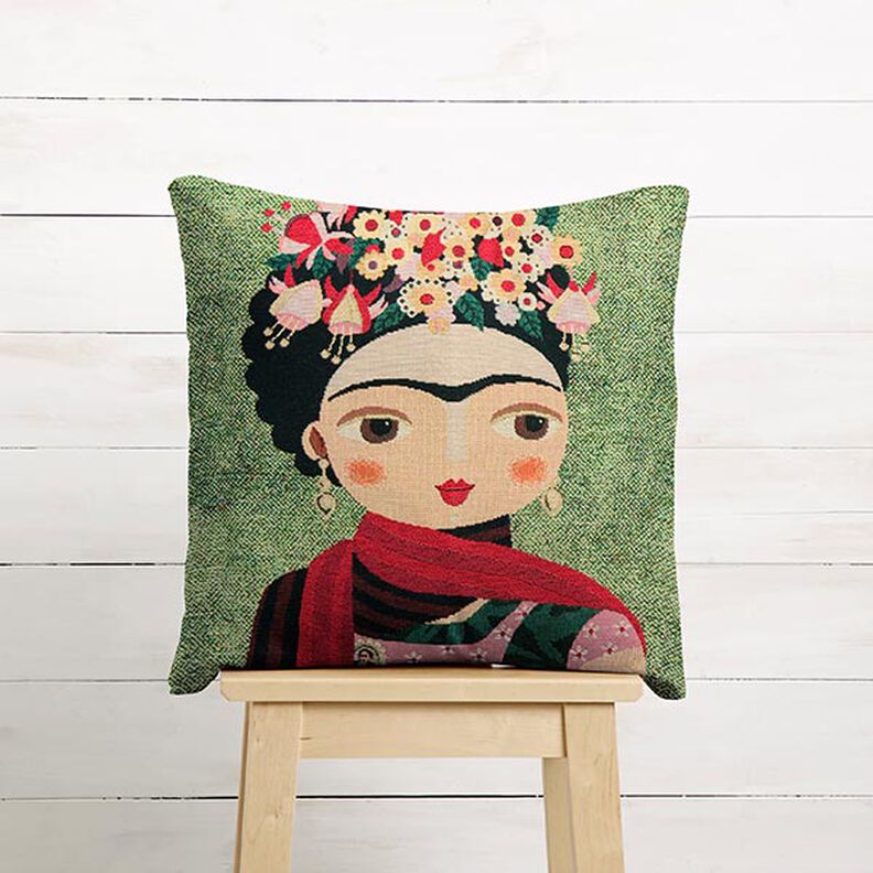 Panel Tapestry Fabric artist – green/red,  image number 6
