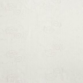 Fine cord embroidery and sequin flowers – offwhite, 