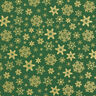 Cotton Poplin Snow Crystals – green/gold,  thumbnail number 1