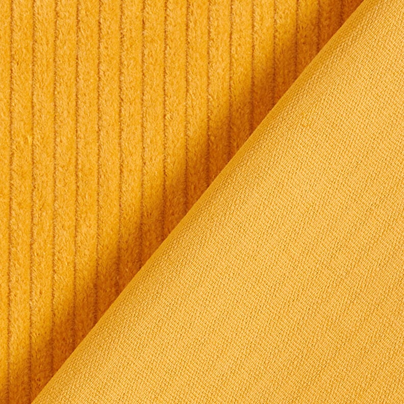 Chunky Corduroy pre-washed Plain – curry yellow,  image number 3