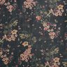 Chiffon flower meadow – black | Remnant 90cm,  thumbnail number 1