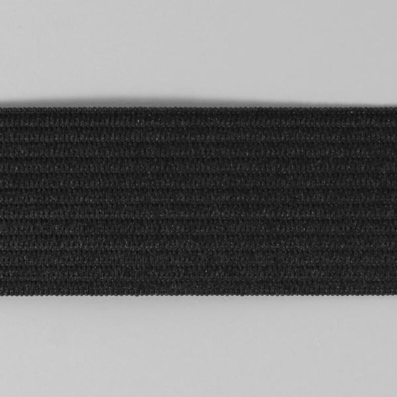 Smooth elastic tape 580 – black | YKK,  image number 1