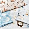 Decor Fabric Cotton Twill Baby jungle animals Digital Print – white/light blue,  thumbnail number 5