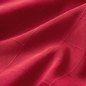 Decorative fabric, chequered grid, recycled – carmine, 