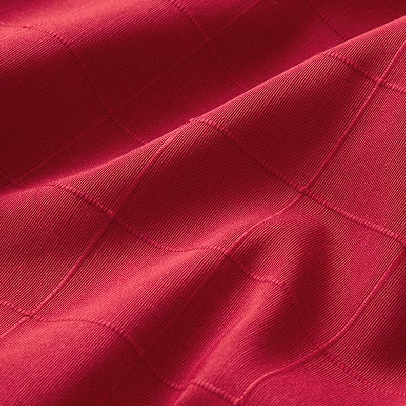 Decorative fabric, chequered grid, recycled – carmine, image number 2