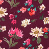 French terry Colette Digital Print | Nerida Hansen – burgundy/intense pink,  thumbnail number 1