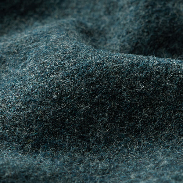 Fulled woollen loden Mottled – ocean blue,  image number 2