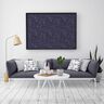 Decor Fabric Half Panama Colourful Universe – navy blue,  thumbnail number 6