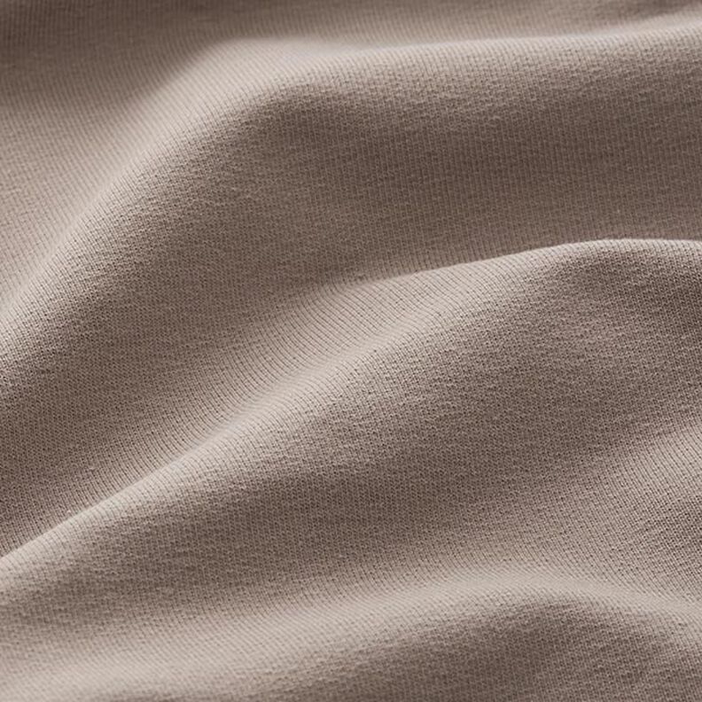 Light French Terry Plain – dark taupe,  image number 4