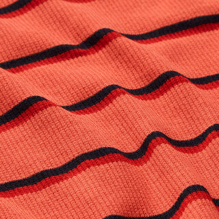 Block Stripes Ribbed Jersey – coral, 