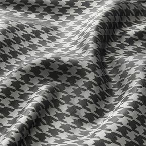 Lining Fabric Jacquard Houndstooth – light grey/dark grey, 
