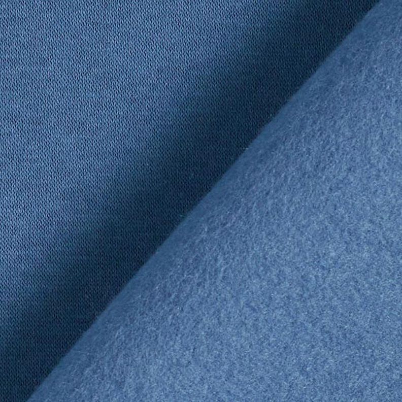 Brushed Sweatshirt Fabric – ocean blue,  image number 5