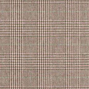 Glen Plaid Wool Fabric – pink/khaki, 