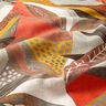 Decor Fabric Half Panama tropical leaves – mustard/terracotta,  thumbnail number 2