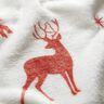 Cosy Fleece Deer in the snow – ivory/copper,  thumbnail number 2