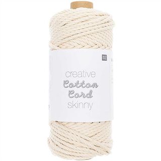 Creative Cotton Cord Skinny Macrame Cord [3mm] | Rico Design – natural, 
