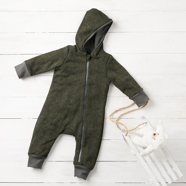 Fulled woollen loden – dark olive, image number 8