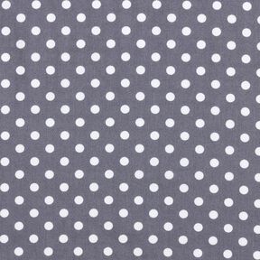 Cotton Poplin Polka dots &ndash; slate grey/white, 