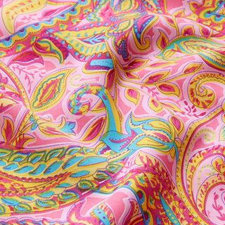 colourful paisley pattern carnival fabric – pink, 