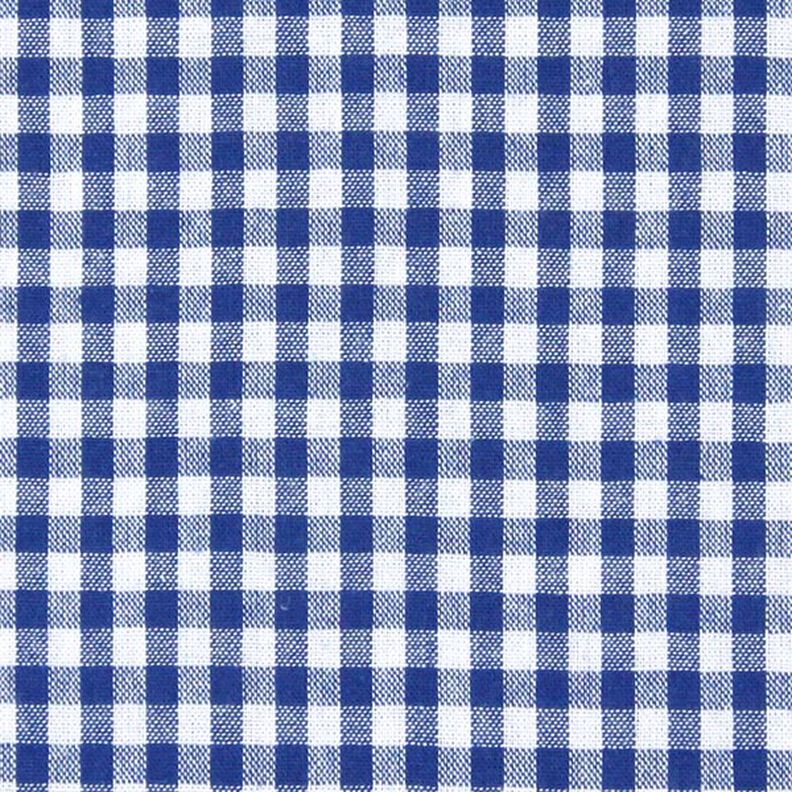 Cotton Vichy check 0,5 cm – royal blue/white,  image number 1