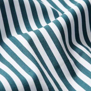 Cotton Poplin narrow stripes – blue spruce/white, 