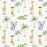 Cotton Jersey Baby Jungle Animals Digital Print – offwhite,  thumbnail number 1
