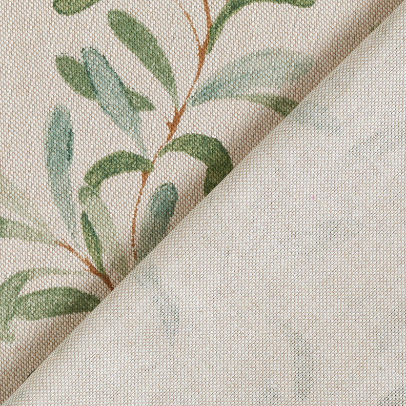 Decor Fabric Half Panama Mistletoe – natural/green, image number 4