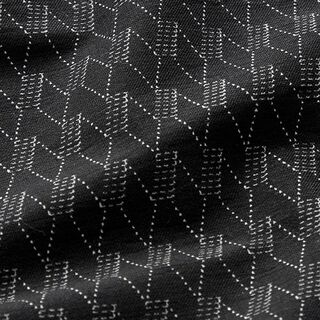 Abstract Diamonds Stretch Denim – black, 