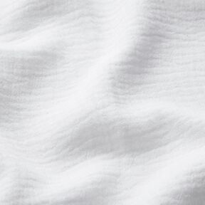 Linen Cotton Blend Jacquard Wave Pattern – white, 