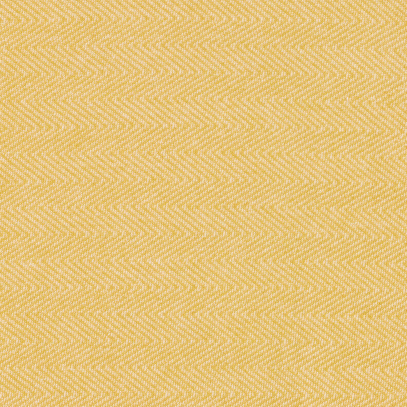 Winter sweatshirt fabric horizontal stripes – gold/white,  image number 1