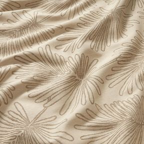 Decor Fabric Jacquard Leaf contours – natural, 