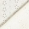 Cotton Batiste Broderie Anglaise rows of flowers – offwhite,  thumbnail number 4