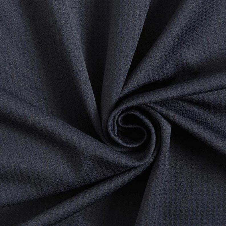 Little Boxes Textured Stretch Fabric – blue-black, image number 3
