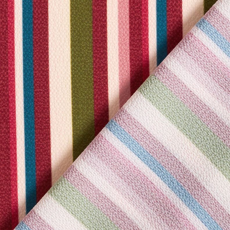 Irregular stripes crepe fabric,  image number 4