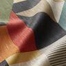 Decor Linen Retro Pattern with Golden Accents – natural/olive,  thumbnail number 2