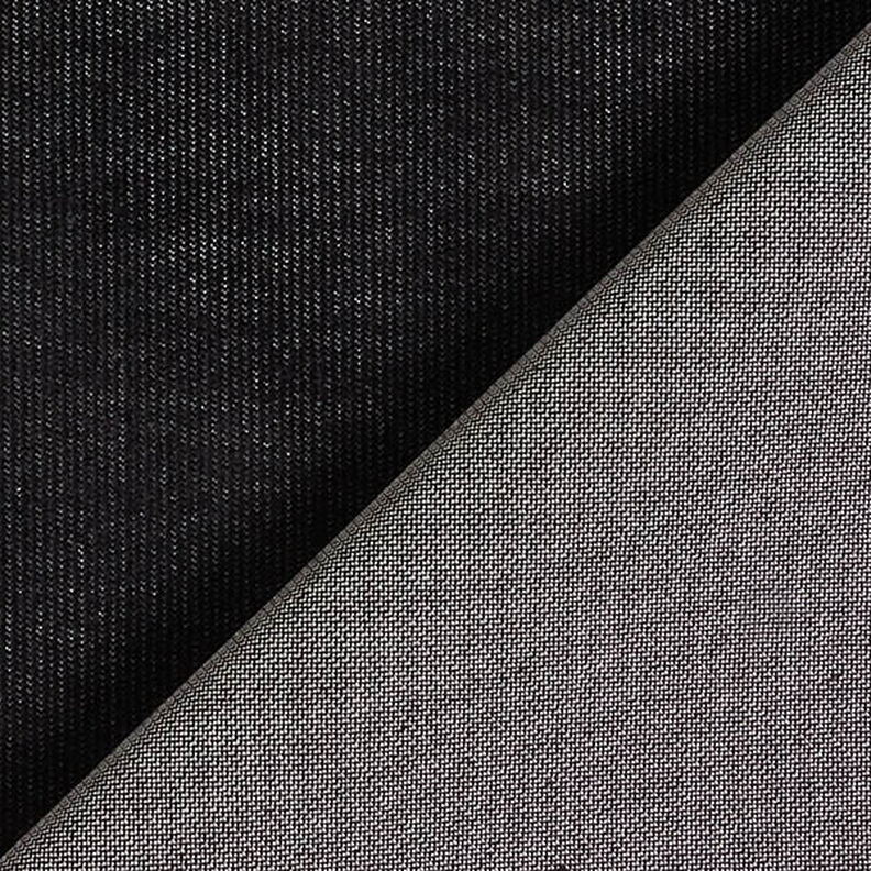 Stretch fine denim look corduroy – black,  image number 3