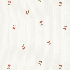 Ribbed Jersey little cherries – offwhite, 