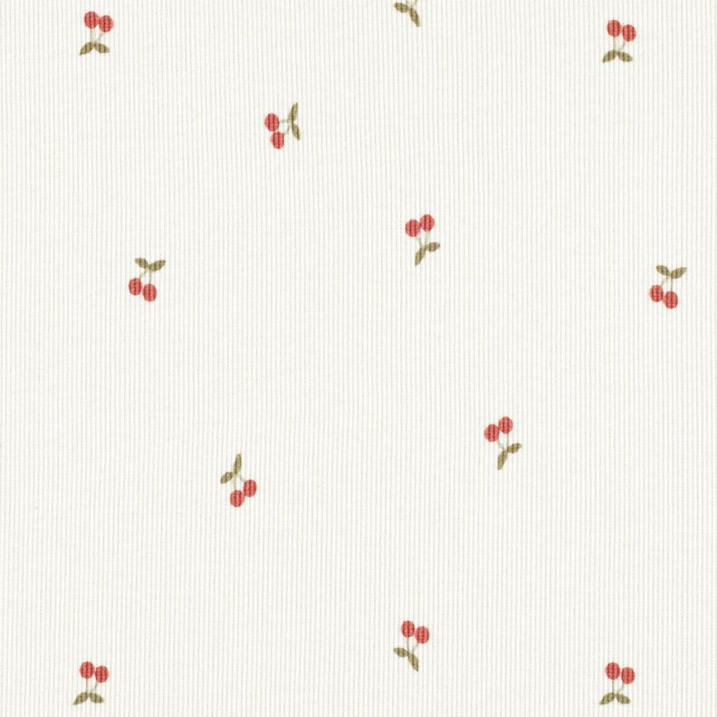 Ribbed Jersey little cherries – offwhite,  image number 1