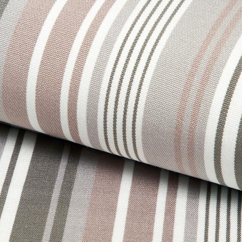 Outdoor Deckchair fabric Longitudinal stripes 45 cm – grey,  image number 1