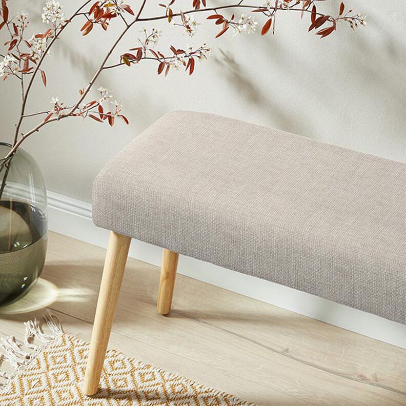 Upholstery Fabric Honeycomb texture – light beige, image number 6