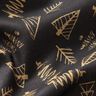 Cotton Cretonne elegant fir trees – black/gold,  thumbnail number 2