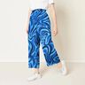 Viscose crepe waves – navy blue/royal blue,  thumbnail number 5
