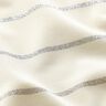 Jersey wide glitter stripes – white/metallic silver,  thumbnail number 3
