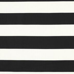 Decor Fabric Canvas cheerful stripes – black/white, 