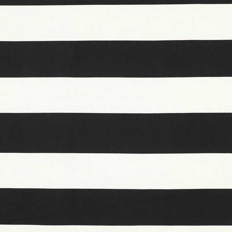 Decor Fabric Canvas cheerful stripes – black/white,  image number 1