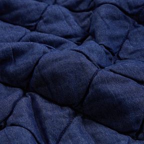 Denim Quilted Fabric Diamonds – midnight blue, 