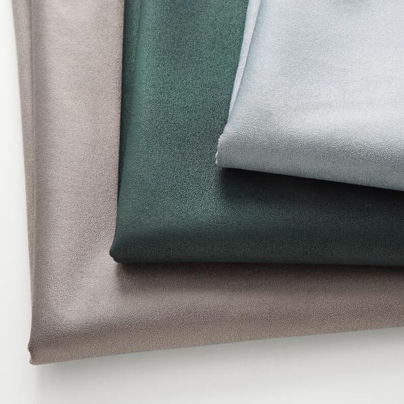 Upholstery Fabric Leather-Look Ultra-Microfibre – dark grey,  image number 4