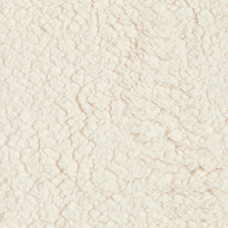 cuddly teddy fur fabric – offwhite,  image number 1